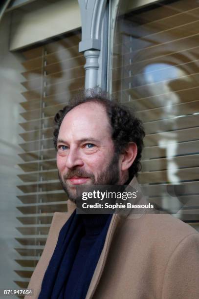 French writer and journalist Olivier Guez, winner of the Prix Renaudot poses in Drouant restaurant, Paris, France, 6th November 2017