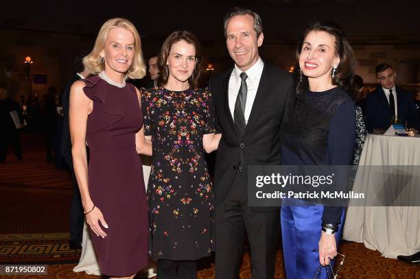 Nancy Sanford, Kimberly Kravis, Brandon Stiles and Mary Ann Tighe attend the Lung Cancer Research Foundation Fifteenth Annual Strolling Supper at...