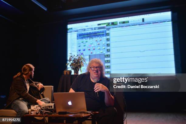 Matt Hennessy and Mick Guzauski attend GRAMMY SoundTables with Mick Guzauski at Old Town School of Folk Music on November 8, 2017 in Chicago,...