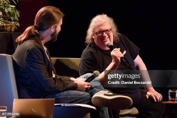 Matt Hennessy and Mick Guzauski attend GRAMMY SoundTables with Mick Guzauski at Old Town School of Folk Music on November 8, 2017 in Chicago,...