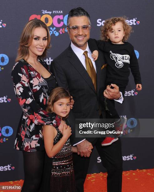 Jaime Camil, Heidi Balvanera, Elena Camil and Jaime Camil III arrive at the premiere of Disney Pixar's "Coco" at El Capitan Theatre on November 8,...