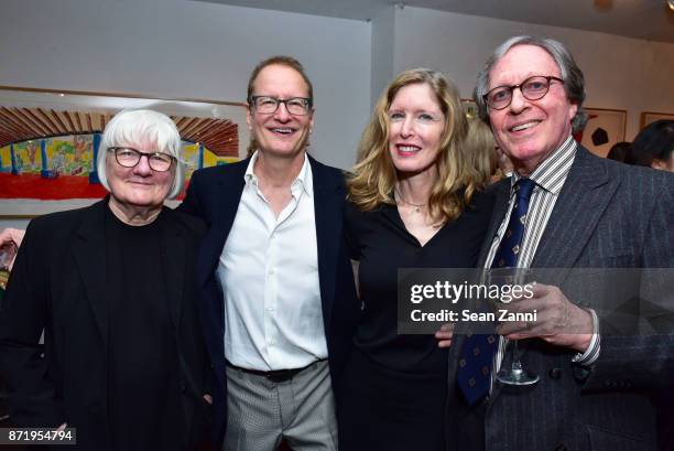Sharon Delano, Stephen Schiff, Laura Day and Guest attend Tina Brown's publication party for "The Vanity Fair Diaries" at Michael's on November 8,...