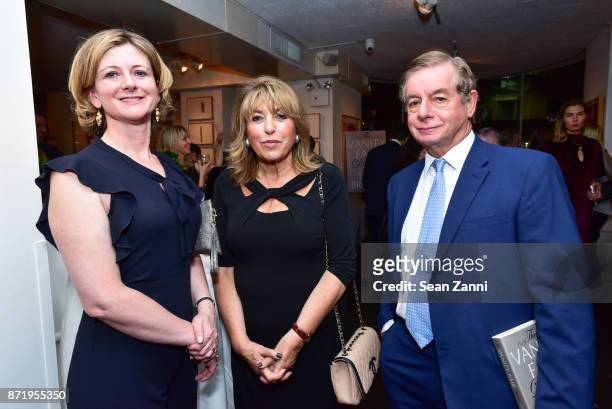 Frances Osborne, Eve Pollard and Sir Nicholas Lloyd attend Tina Brown's publication party for "The Vanity Fair Diaries" at Michael's on November 8,...