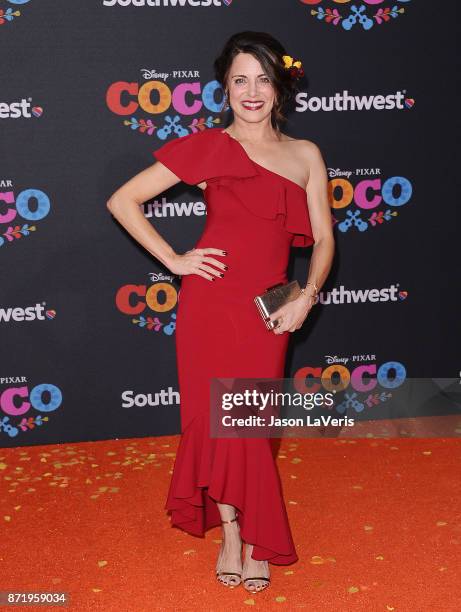 Actress Alanna Ubach attends the premiere of "Coco" at El Capitan Theatre on November 8, 2017 in Los Angeles, California.