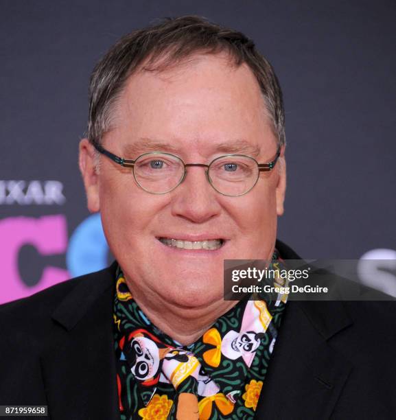 John Lasseter arrives at the premiere of Disney Pixar's "Coco" at El Capitan Theatre on November 8, 2017 in Los Angeles, California.