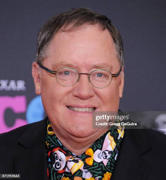 John Lasseter arrives at the premiere of Disney Pixar's "Coco" at El Capitan Theatre on November 8, 2017 in Los Angeles, California.