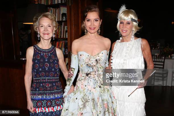 Elizabeth Stribling, Jean Shafiroff and CeCe Black attend French Heritage Society New York 35th Anniversary Gala at Private Club on November 8, 2017...