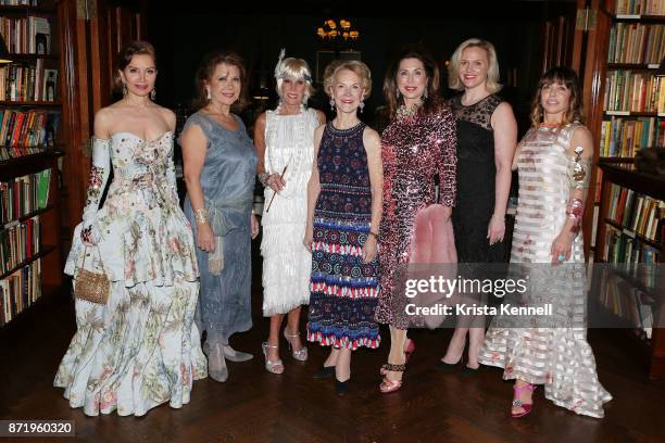 Jean Shafiroff; Odile de Schietere-Longchampt, CeCe Black; Elizabeth Stribling; Ann Van Ness; Maureen Nash and Silvina Leone attend French Heritage...