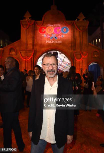 Edwin Catmull, President of Pixar Animation Studios arrives at the premiere of Disney Pixar's "Coco" at the El Capitan Theatre on November 8, 2017 in...