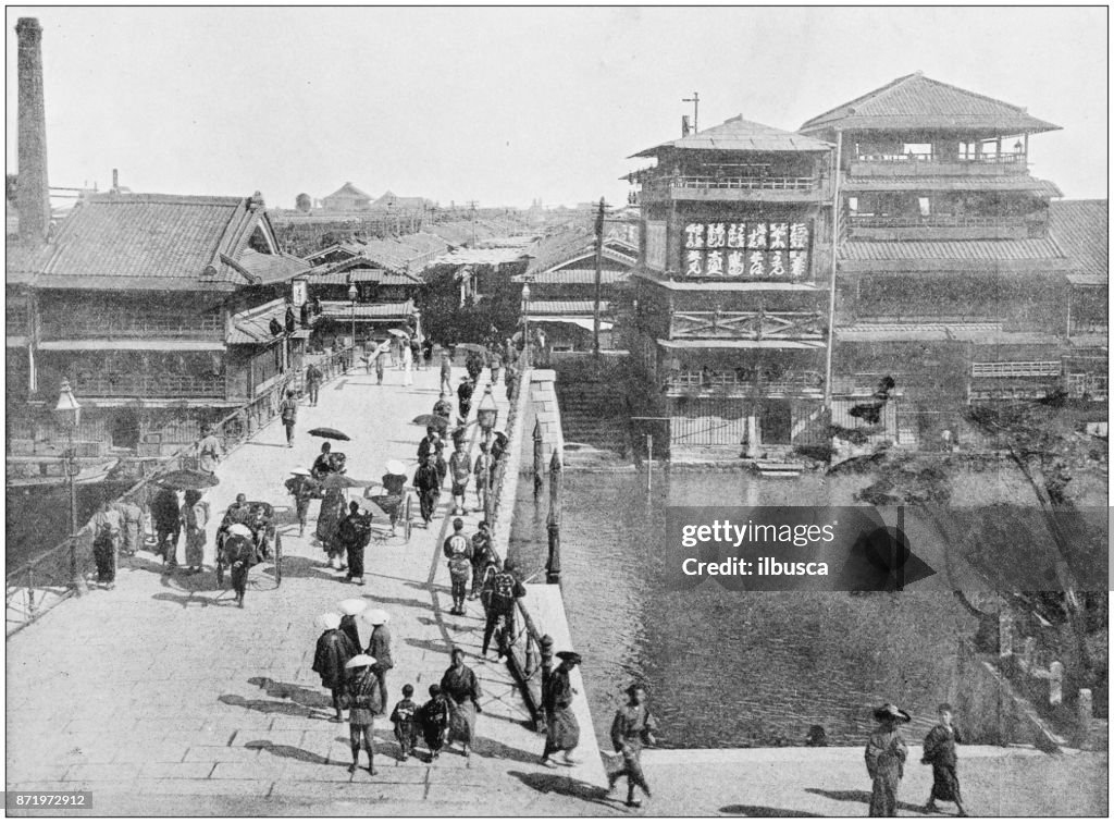 世界の有名なサイトのアンティーク写真: 大阪