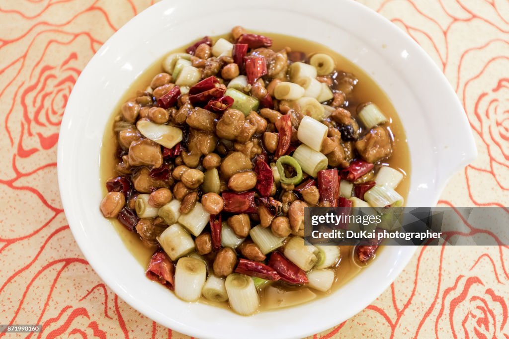 Kung pao chicken in chengdu china