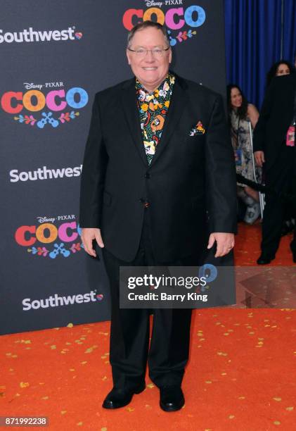 Chief creative officer of Pixar Animation, Walt Disney Animation and DisneyToon Studios John Lasseter attends the U.S. Premiere of Disney Pixar's...