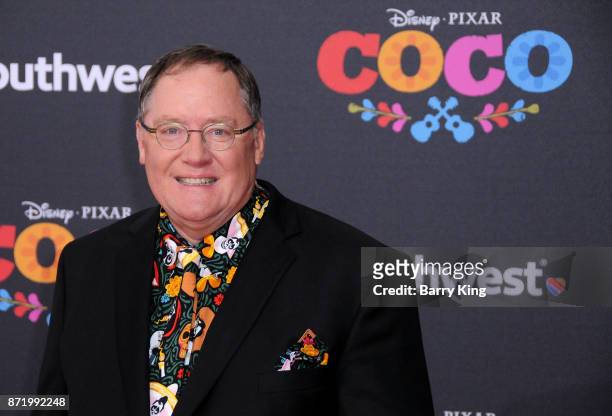 Chief creative officer of Pixar Animation, Walt Disney Animation and DisneyToon Studios John Lasseter attends the U.S. Premiere of Disney Pixar's...