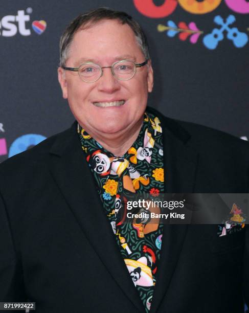 Chief creative officer of Pixar Animation, Walt Disney Animation and DisneyToon Studios John Lasseter attends the U.S. Premiere of Disney Pixar's...