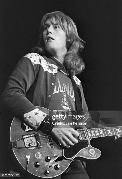 Alvin Lee of Ten Years After performing in Copenhagen, Denmark, 1972.