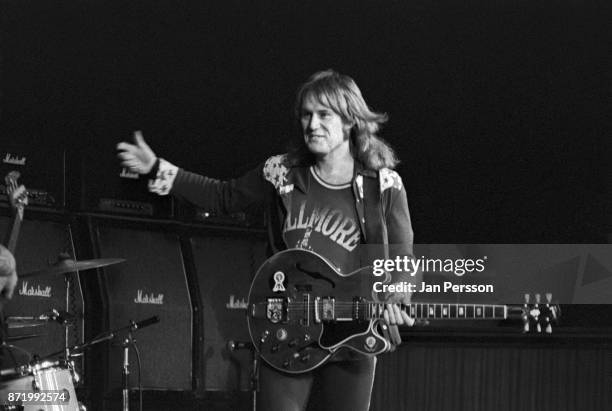 Alvin Lee of Ten Years After performing in Copenhagen, Denmark, 1972.