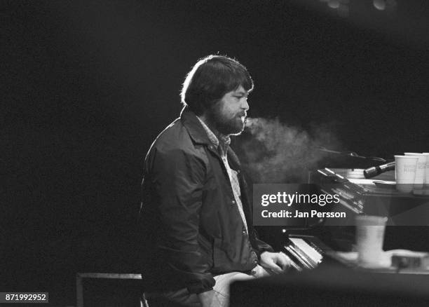 Brian Wilson of The Beach Boys performing at Tivoli Gardens Copenhagen, Denmark, June 1980.