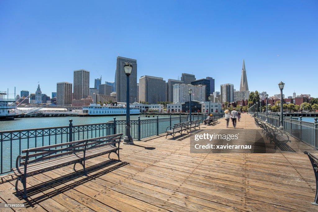 San Francisco downtown from Pier 7