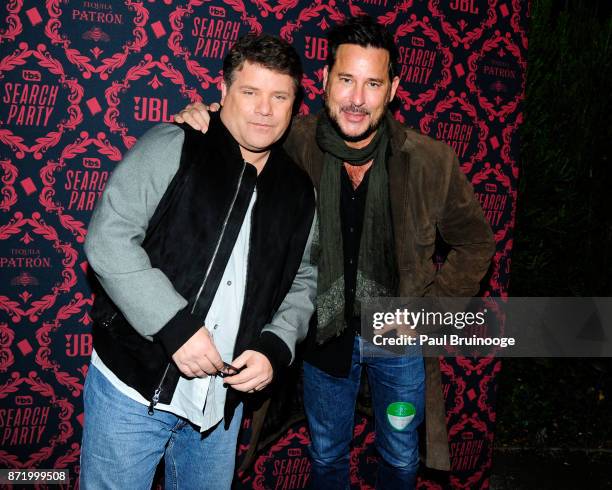 Sean Astin and Ricky Paull Goldin attend TBS hosts the Season 2 Premiere of "Search Party" at Public Hotel on November 8, 2017 in New York City.