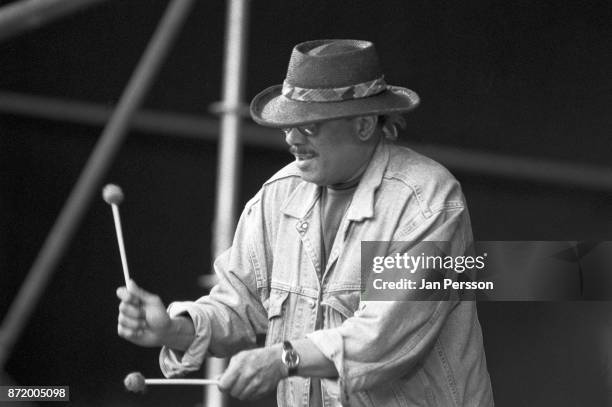 American jazz vibraphonist Roy Ayers performing in Copenhagen, Denmark, July 1993.