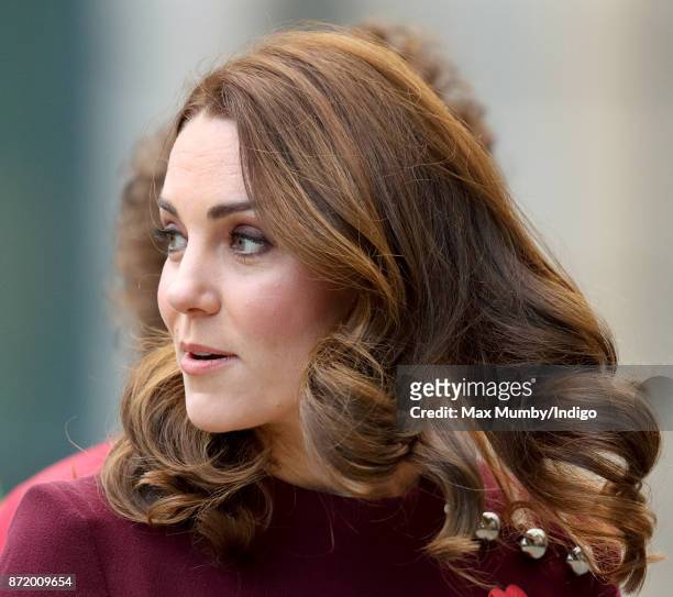 Catherine, Duchess of Cambridge attends the annual Place2Be School Leaders Forum at UBS London on November 8, 2017 in London, England. The Duchess of...