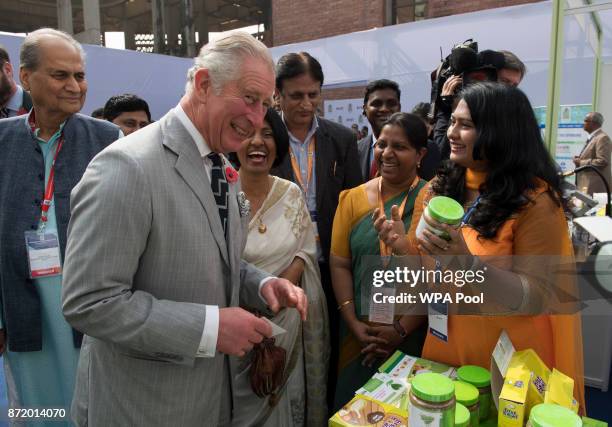 Prince Charles, Prince of Wales meets Dr Aashmi Thiruvambalam and her Fettle Bio Products as he is introduced to young entrepreneurs and their...