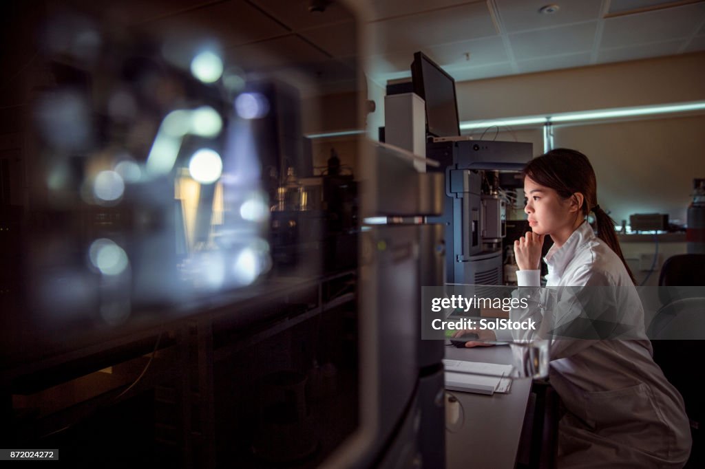 In the lab studying Phenotyping