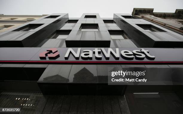 Branch of NatWest Bank is pictured on November 8, 2017 in Douglas, Isle of Man. The Isle of Man is a low-tax British Crown Dependency with a...
