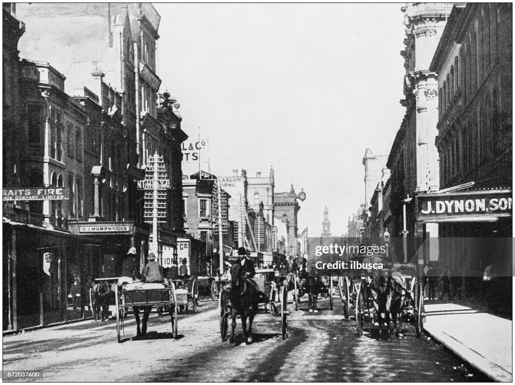 Antique photograph of World's famous sites: Sydney