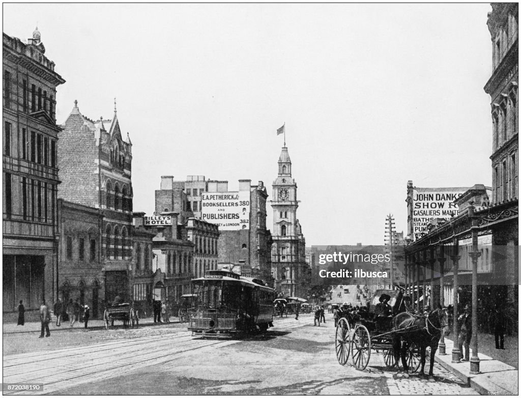 Antique photograph of World's famous sites: Melbourne