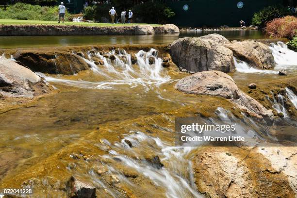 Louis Oosthuizen of South Africa putts on the ninth green during the first round of the Nedbank Golf Challenge at Gary Player CC on November 9, 2017...