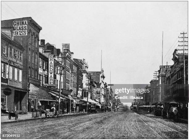 antique photograph of world's famous sites: philadelphia - philadelphia pennsylvania stock illustrations