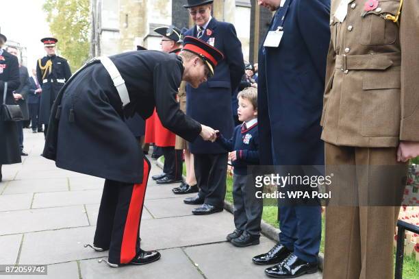 Prince Harry visits the Field of Remembrance at Westminster Abbey on November 9, 2017 in London, England.
