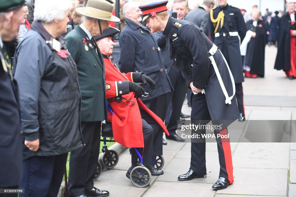 Prince Harry Visits The Field Of Remembrance At Westminster Abbey