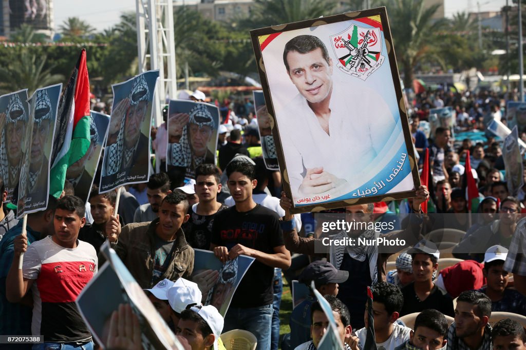 A rally marking the death anniversary of Yasser Arafat