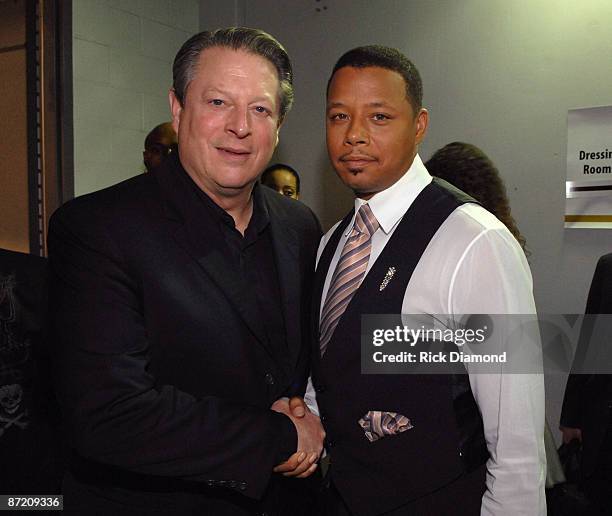 Al Gore and Terrence Howard