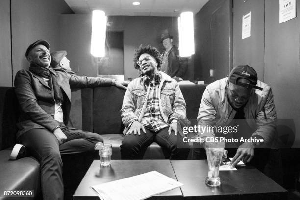 Jermaine Fowler, David Koechner, Rell Battle and Maz Jobrani perform their cross-country SUPERIOR DONUTS Comedy Tour at Caroline's Comedy Club in New...