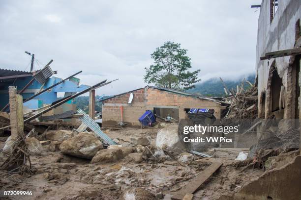 General view of the debris after the avalanche in Mocoa, Colombia 04 April 2017.