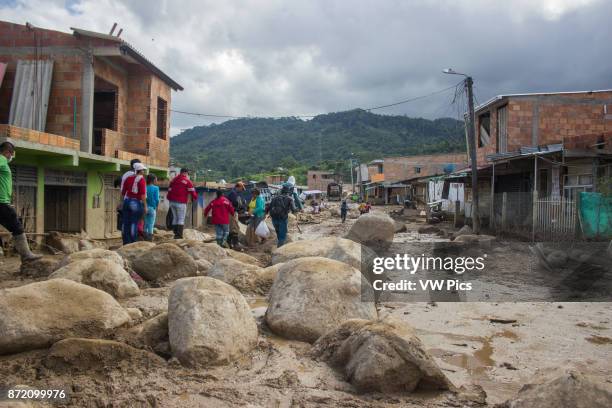 General view of the debris after the avalanche in Mocoa, Colombia 04 April 2017.