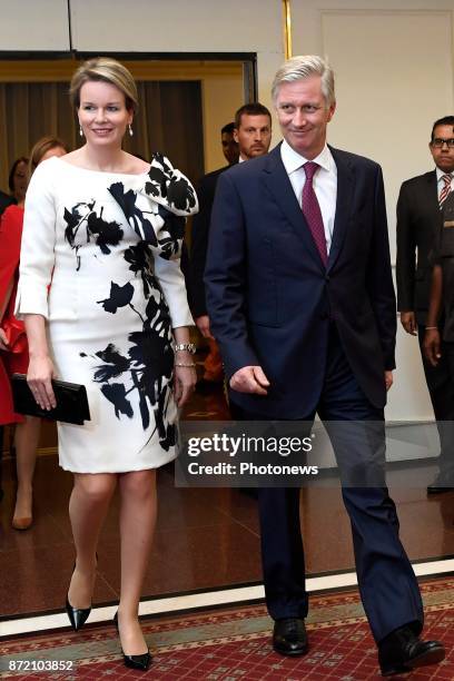 - Visite d'état du Roi Philippe et de la Reine Mathilde des Belges en Inde - Staatsbezoek van Koning Filip en Koningin Mathilde aan India * Reception...