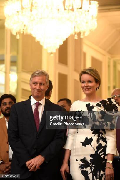 - Visite d'état du Roi Philippe et de la Reine Mathilde des Belges en Inde - Staatsbezoek van Koning Filip en Koningin Mathilde aan India * Reception...