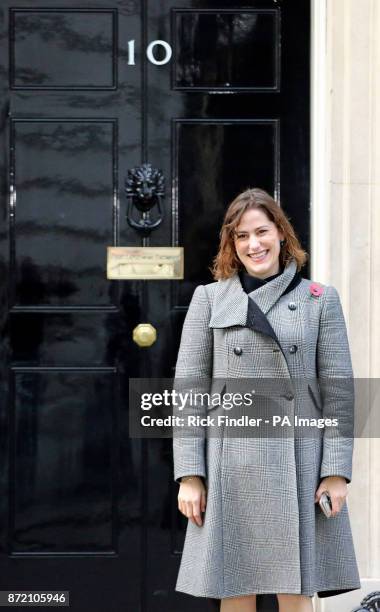 Victoria Atkins leaving 10 Downing Street, London, after she was appointed as Parliamentary Under Secretary of State at the Home Office following the...