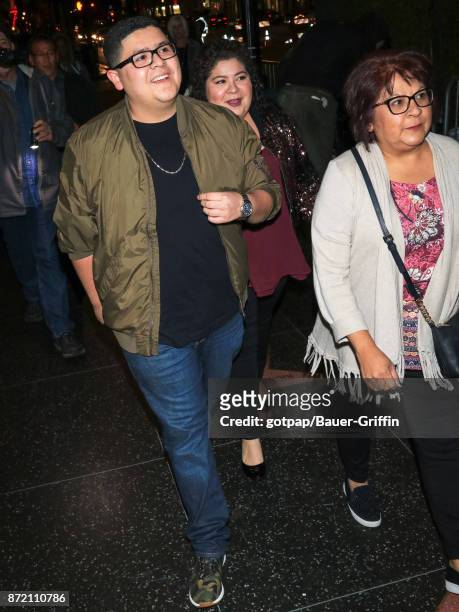 Rico Rodriguez and Raini Rodriguez are seen on November 08, 2017 in Los Angeles, California.