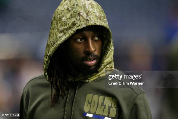 Hilton of the Indianapolis Colts warms up before the game against the Houston Texans at NRG Stadium on November 5, 2017 in Houston, Texas.