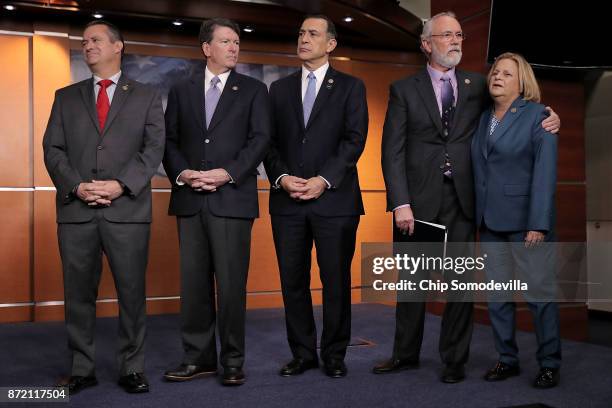 Rep. Don Bacon , Rep. Scott Taylor , Rep. Darrell Issa , Rep. Dan Newhouse and Rep. Ileana Ros-Lehtinen hold a news conference about the Deferred...