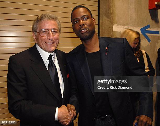 Tony Bennett and Chris Rock *EXCLUSIVE*