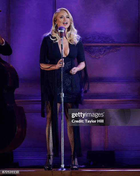 Miranda Lambert performs during the 51st annual CMA Awards at the Bridgestone Arena on November 8, 2017 in Nashville, Tennessee.