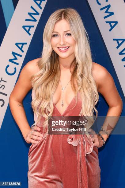 Madeline Merlo attends the 51st annual CMA Awards at the Bridgestone Arena on November 8, 2017 in Nashville, Tennessee.