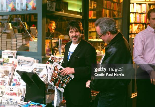 Ian Le Frenais is a writer and movie producer , he keeps up with English newspapers by purchasing them at Book Soup on Sunset Boulevard May 1, 1991...