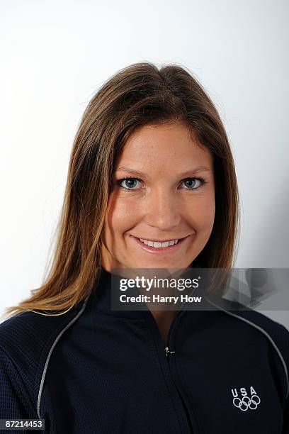 Alpine skier Julia Mancuso poses for a portrait during the NBC/USOC Promotional Photo Shoot on May 13, 2009 at Smashbox Studios in Los Angeles,...